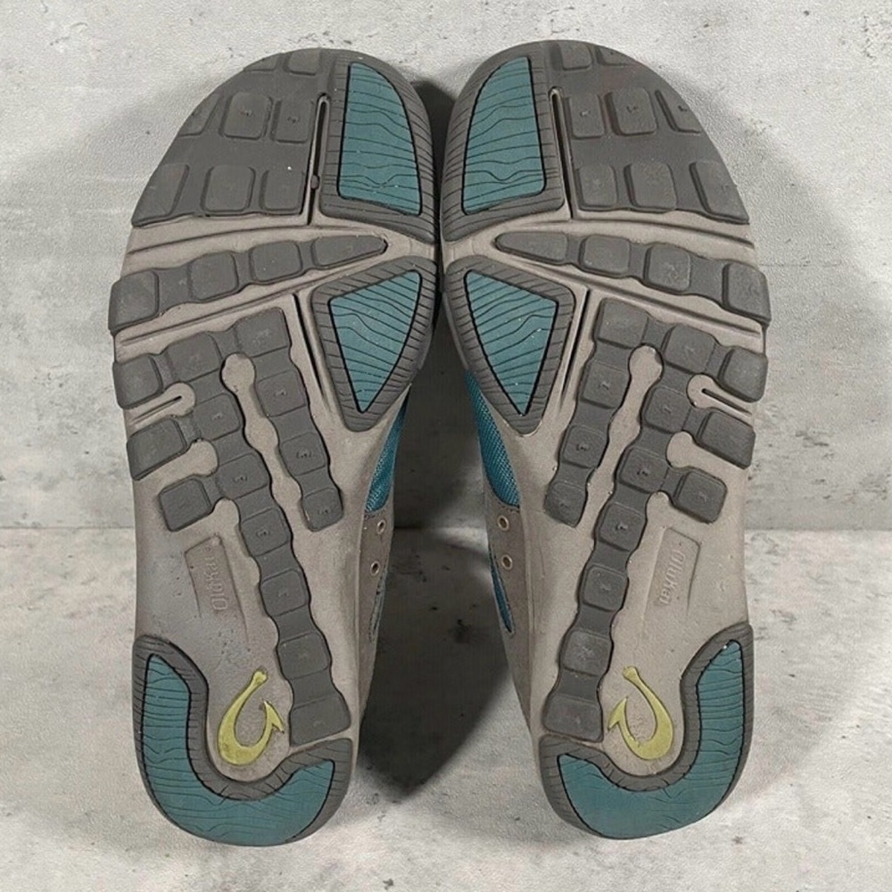 OluKai Eleu Trainer Gray Green Mesh Water Shoes Women's Size 9 Athletic - Picture 6 of 7